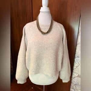 ⚜️TOPSHOP CREAM WOMEN’S CREW NECK SWEATER ⚜️ US 8-10 UK M ⚜️